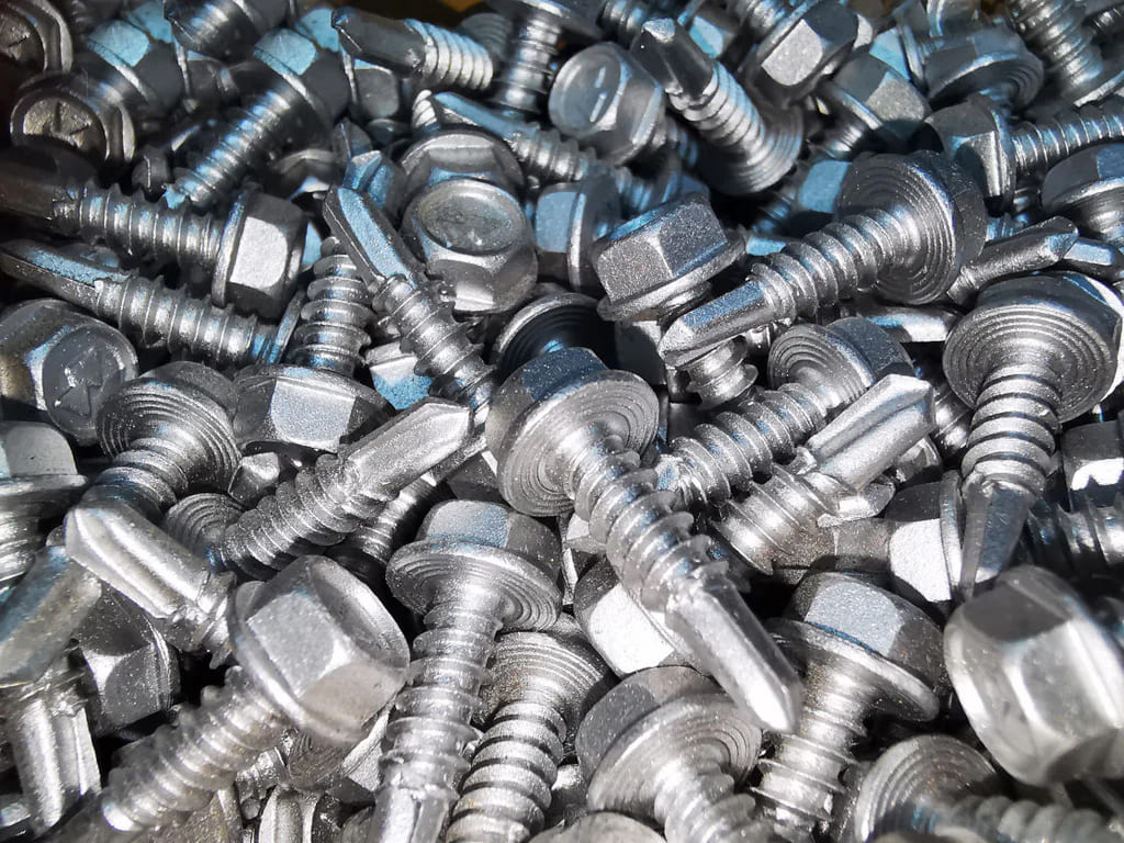 Machine screws and industrial screws